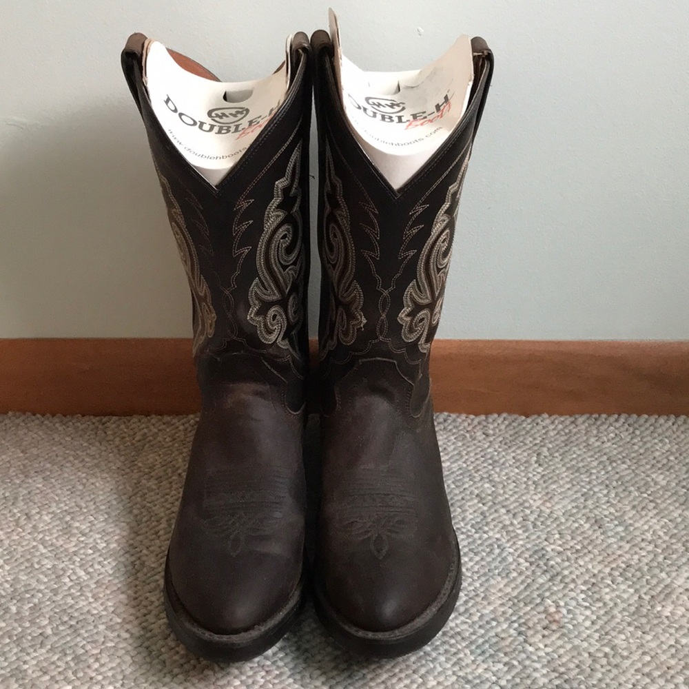 Double H Boots, Brown, 9